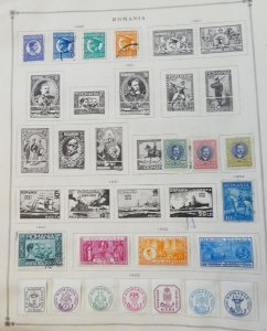 EDW1949SELL : ROMANIA Extensive Mint & Used collection on album pages 1930s-60s