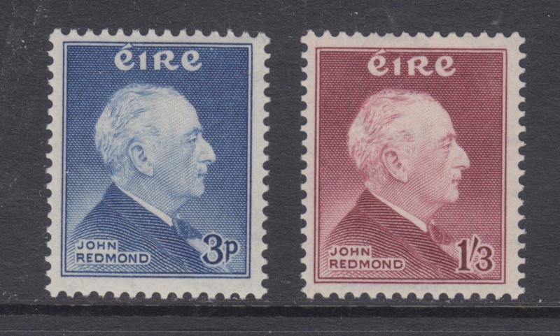 Ireland Sc 157-158 MLH. 1957 John Redmond cplt VF