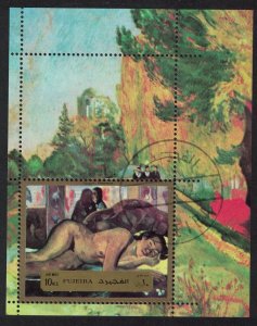 Fujeira Gauguin Painting MS 1972 CTO MI#Block 123A