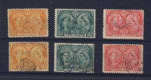 6x Canada Victoria Jubilee Stamps 2x Each #51 -1c 52 -2c 53 -3c  GV = $50.00