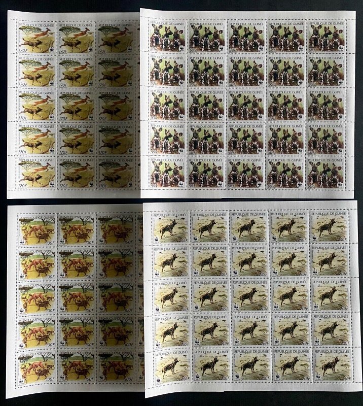 Stamps Complete Set In Sheets WWF Savage Animals Perf.