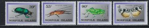 Norfolk Is 448-51 MNH 1989 Insects