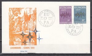 Luxembourg, Scott cat. 512-513. Europa Issue. First day cover. ^