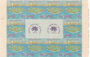 Cocos Islands # 222a & 223a, Christmas Booklet & Unlisted Sheet, NH,