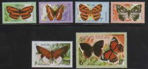 Laos MNH sc# 386-91 Butterflies 10CV $6.85