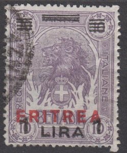Eritrea Scott #87 1924 Used - Italian Colony