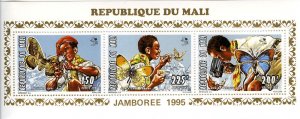 Mali 1995 Imperf. Scouting Jamboree 1995, Netherland (1443) Collective Block N°
