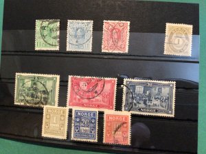 Norway 1910 to 1914  mounted mint or  used Good Quality stamps  Ref  62135