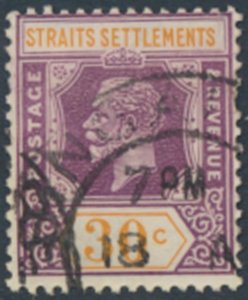 Straits Settlements  SC# 195  Used  wmk crown CA script Die I   see details &...