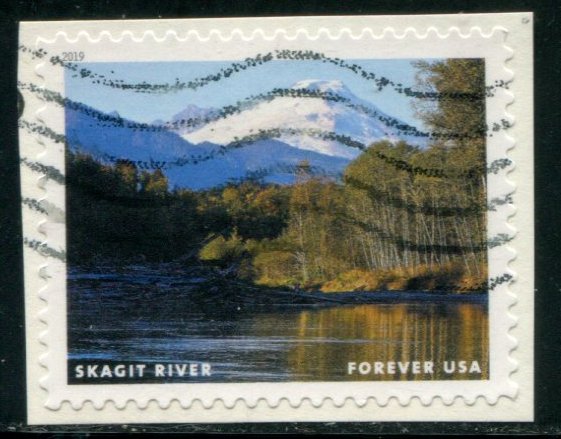 5381h US (55c) Wild & Scenic Rivers SA, used on paper
