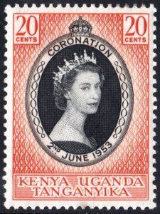 British East Africa SC#101 20¢ Coronation of Queen Elizabeth II (1953) MH