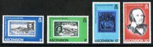 ASCENSION ISLANDS 247-50 MH SCV $1.30 BIN $.55 STAMP ON STAMP