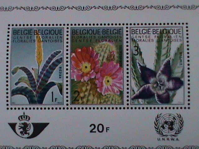 BELGIUM-1970-SC#736a COLORFUL LOVELY ORCHIRDS-MNH-S/S VF WE SHIP TO WORLDWIDE