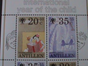 NETHELANDS-ANTILLEN 1979 SC#170a SURTAX FOR CHILDREN'S WELFARE-MNH S/S  VF