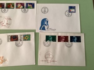 Liechtenstein postal stamps covers 6 items Ref A1344