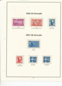MINT USA STAMPS MOUNTED ON AMERICAN HEIRLOOM HINGELESS PAGES  (C23)