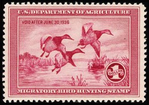 DUCK STAMPS RW2 mint  CV $375.00 (ID # 119273)