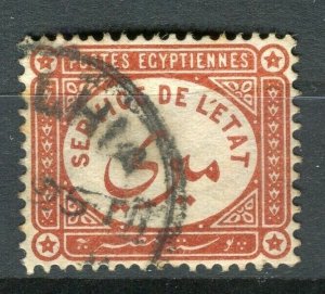 EGYPT; 1893 early Official issue fine used value fair cancel