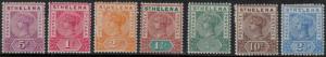 St. Helena 1890-1897 SC 40-46 Set LH CV $95.25