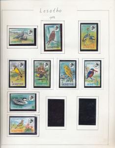 Lesotho 1970s/90s Wildlife Disney Birds M&U Appx 120 Items (Au10761)