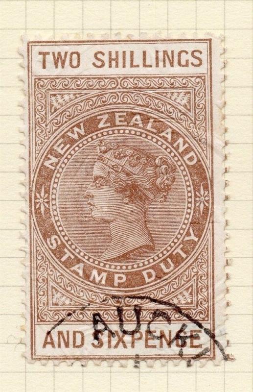 New Zealand 1880s Stamp Duty Issue Fine Used 2S.6d. 276732