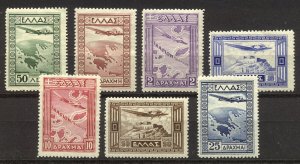 GREECE #C15-21 Mint NH - 1933 Airmail Set