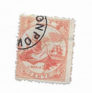 Liberia #7 Forgery Used - Stamp