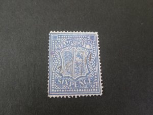 Great Britain 6d stamp duty used