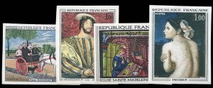 France, 1950-Present #1172-1175 (YT 1517-18,1530-31) Cat€395, 1967 Painting...