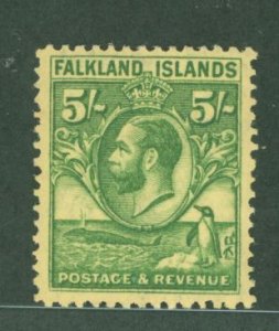 Falkland Islands #62 Unused Single (King)