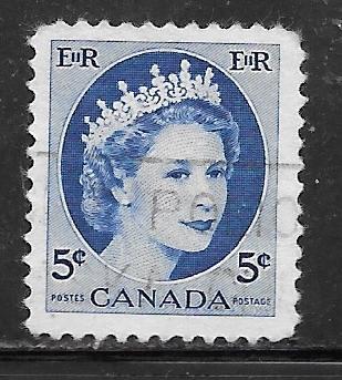 Canada 341: 5c Elizabeth II, single, used, VF