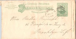 United States New Jersey Hoboken 1887 star in duplex  2c Grant Letter Sheet.