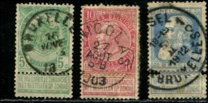 Belgiium SC# 84-5, 87a King Leopold CDS  with abs