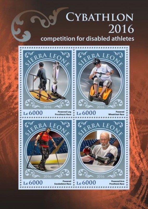 Sierra Leone - 2016 Cybathlon 2016 - 4 Stamp Sheet - SRL16912a