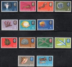 Barbados 267-80 - Mint-LH - Marine Life (Short Set) (cv $18.00 as is)