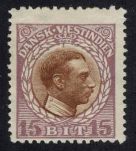 Danish West Indies Scott 53 Unused hinged.