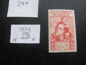 FRANCE 1939 MNH SC B85 SET  XF $15 (244)