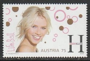 2005 Austria - Sc 2013 - MNH VF - 1 single - Heidi Klum