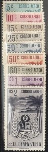 DP Stamps, Venezuela 1952, SC C428-C436, MLH/MNH, VF, Complete Set
