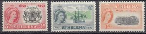 St. Helena - 1959 QEII Anniversary Sc# 156/158 - MNH (601)