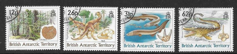 BRITISH ANTARCTIC TERR. SG188/91 1991 AGE OF DINOSAURS FINE USED 