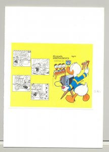 Grenada Grenadines #636 Disney Christmas 1v S/S Imperf Proof in Folder