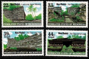 Micronesia #45,C16-18 MNH cpl Nan Madol