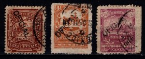 Mexico 1894 Definitives hand-stamped ‘OFICIAL’, Part Set [Used]