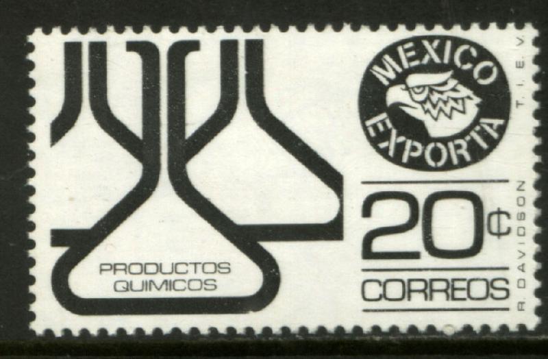 MEXICO Exporta 1166, 20c Chemical flasks Wmkd Fosfo Paper 2 MINT, NH. F-VF.