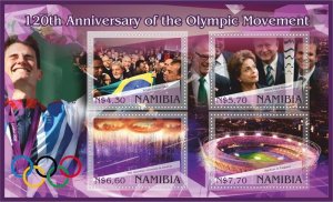 Stamps.  Olympic Games 2017 1+1 sheets perforated  MNH** Namibia