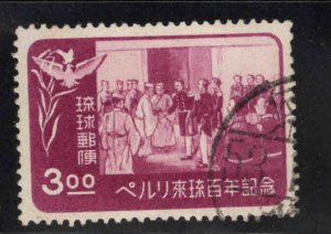 RYUKYU (Okinawa) Scott 27 Used stamp 1953