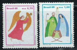 Brazil 2215-16 MNH 1989 Christmas