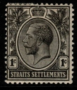 MALAYA STRAITS SETTLEMENTS SG218 1922 1c BLACK MTD MINT 