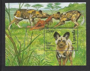 Uganda, 1135, Dogs S/S(1),**MNH**